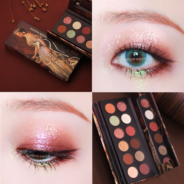 Nude shimmer Eyeshadow Palette Matte Waterproof