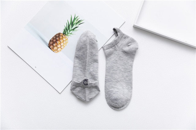 Women Socks Happy Fashion Ankle Funny Cotton