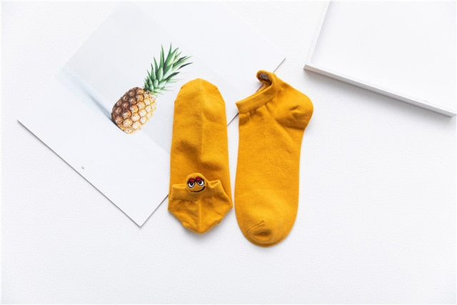 Women Socks Happy Fashion Ankle Funny Cotton