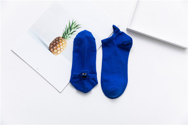 Women Socks Happy Fashion Ankle Funny Cotton