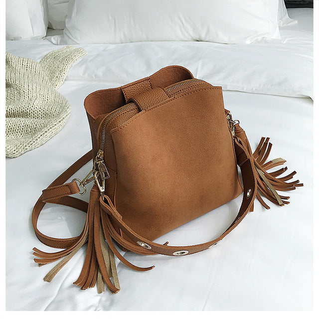 Fashion Scrub Women Bucket Bag Vintage