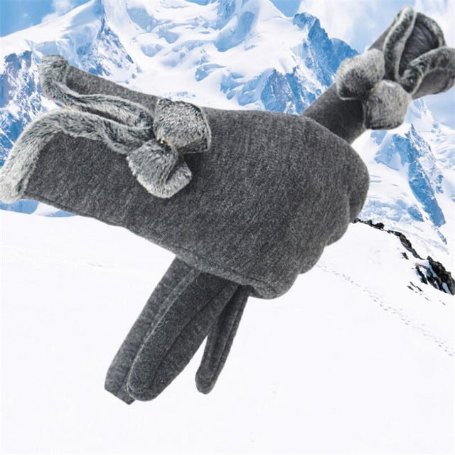 Warm Women Fashion Gloves Thick Touched