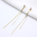 Dangle Hanging Rhinestone Long Drop Earrings