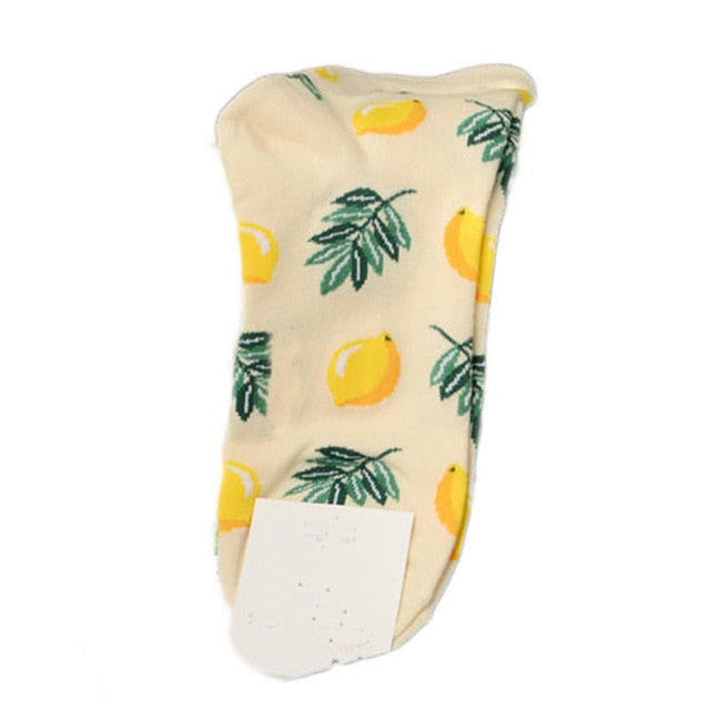 Pattern Art Socks Women Korean Animal Cactus