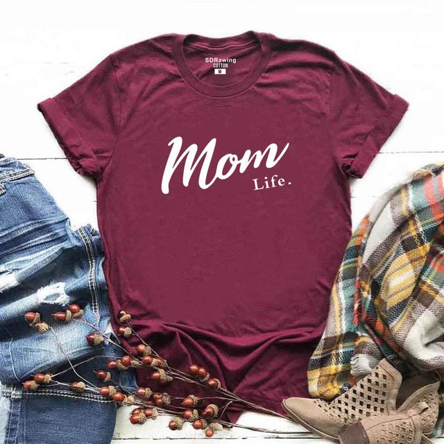 Mom Life Shirt Mothers Day Gift Womens T Shirt