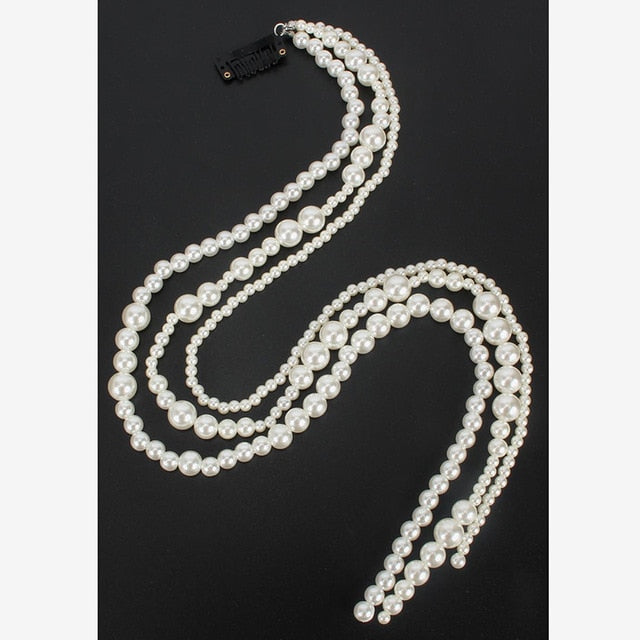 Pearl Long Tassel/Chain Bridal Wedding Hair