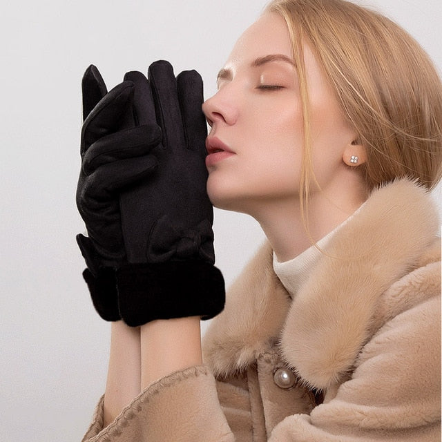 Winter Gloves Women Touch Screen Warm