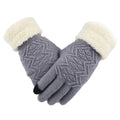 Winter Women Knitted Gloves Touch Screen Female