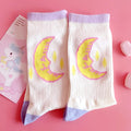 Fashion Happy Socks Women milk Food painting