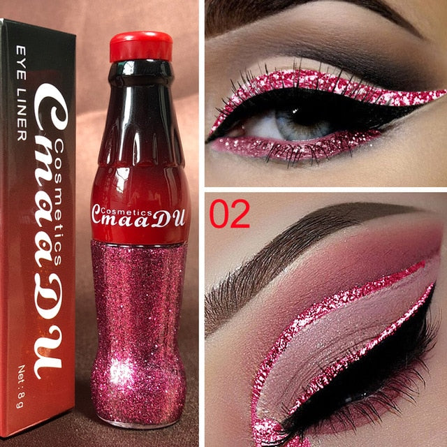 Cola Liquid Glitter Eyeliner Waterproof Shimmer