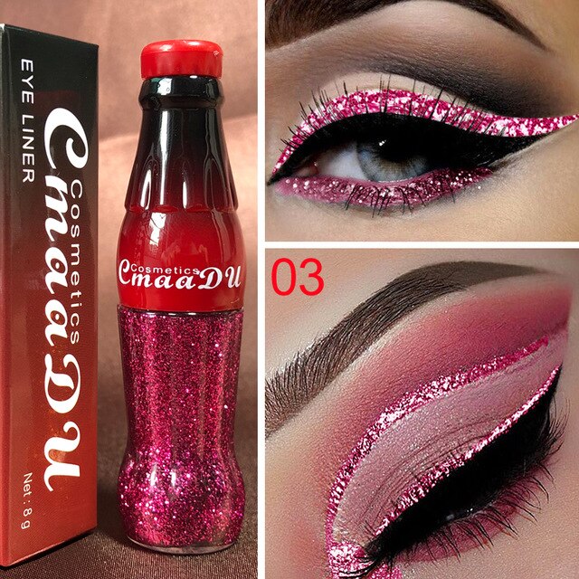 Cola Liquid Glitter Eyeliner Waterproof Shimmer