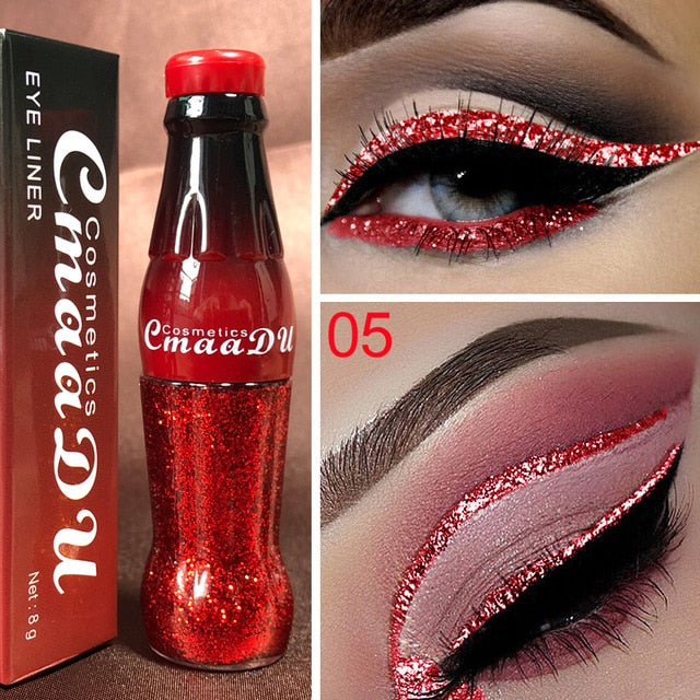 Cola Liquid Glitter Eyeliner Waterproof Shimmer