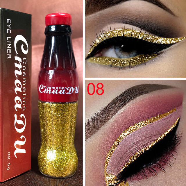 Cola Liquid Glitter Eyeliner Waterproof Shimmer