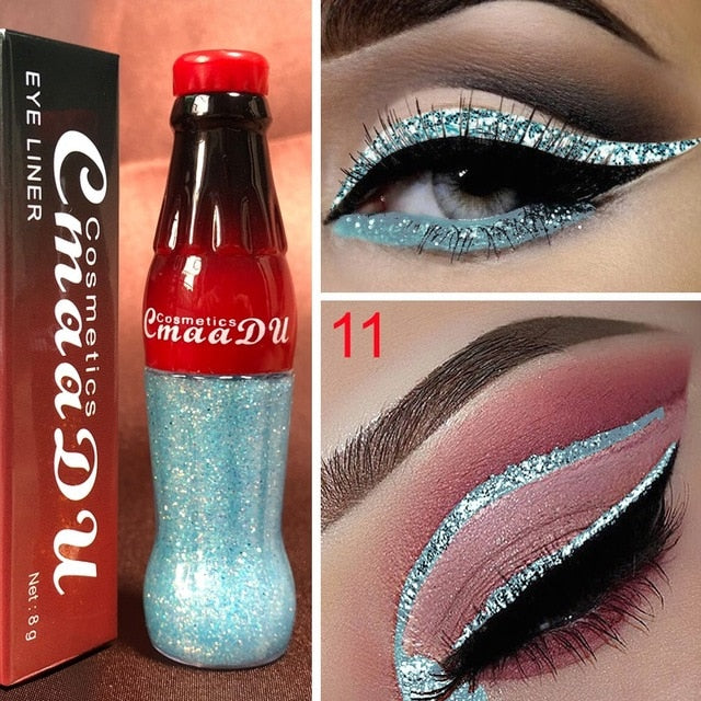 Cola Liquid Glitter Eyeliner Waterproof Shimmer