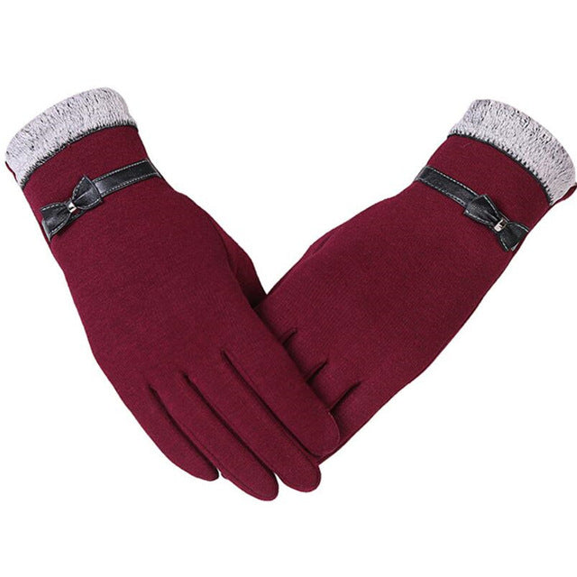 Outdoor Cashmere Gloves Warm Inverted Mitten