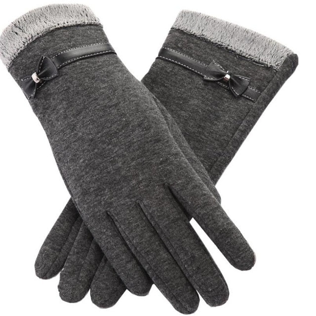 Outdoor Cashmere Gloves Warm Inverted Mitten