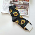 Pattern Art Socks Women Korean Animal Cactus