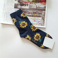 Pattern Art Socks Women Korean Animal Cactus
