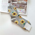 Pattern Art Socks Women Korean Animal Cactus