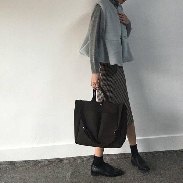 Leather laptop Bag Simple Handbags Famous Brands