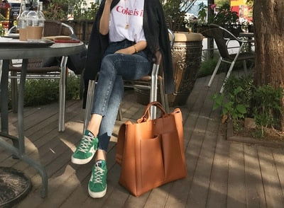 Leather laptop Bag Simple Handbags Famous Brands