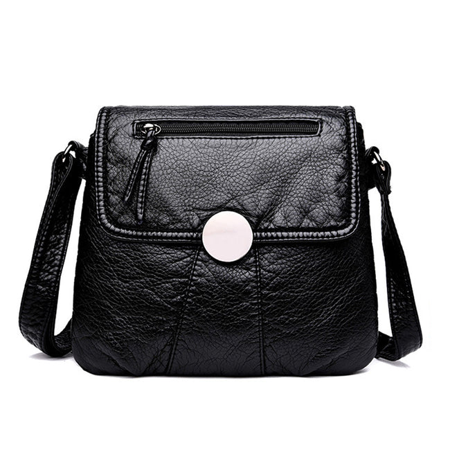 Black Small Women Messenger Handbag Purses