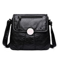 Black Small Women Messenger Handbag Purses