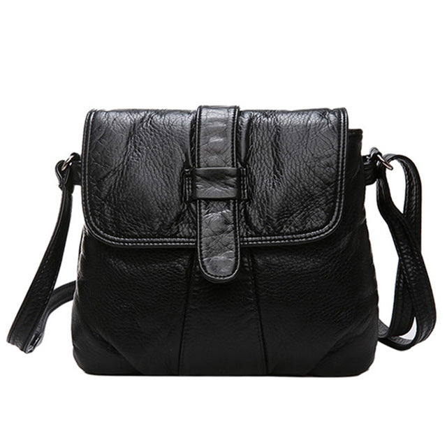 Black Small Women Messenger Handbag Purses