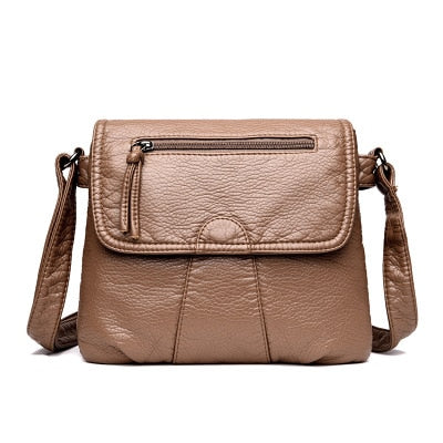 Black Small Women Messenger Handbag Purses