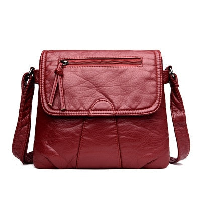 Black Small Women Messenger Handbag Purses
