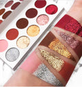 Rainbow Pressed Glitter Eyeshadow Matte