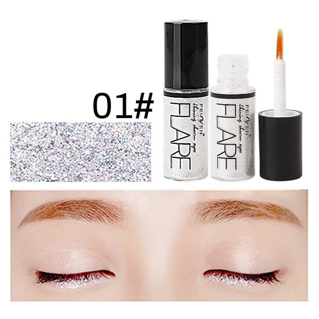 Shiny Eye Liners Cosmetics for Women Silver Rose
