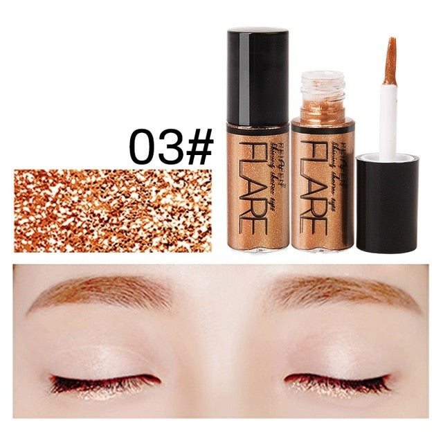 Shiny Eye Liners Cosmetics for Women Silver Rose