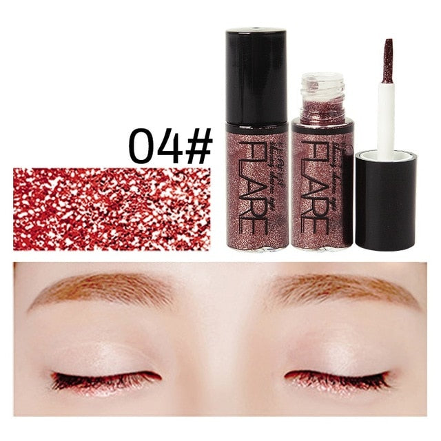 Shiny Eye Liners Cosmetics for Women Silver Rose