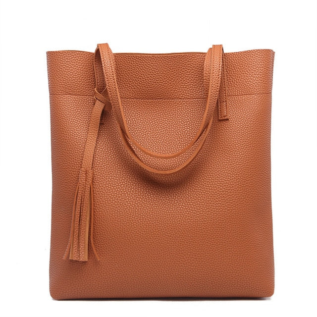 Soft Leather Handbag Women Shoulder Bag