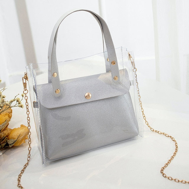 Small Leather Handbags for Women Transperent