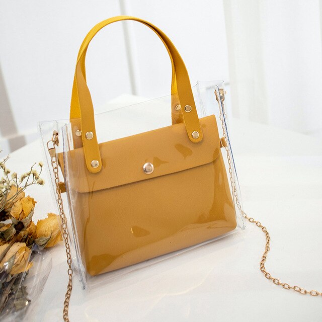 Small Leather Handbags for Women Transperent