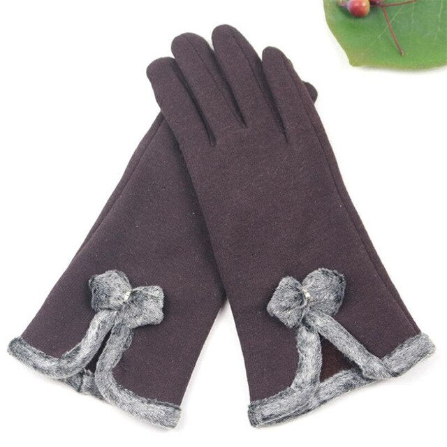 Autumn Winter Fashion Ladies Cashmere Gloves