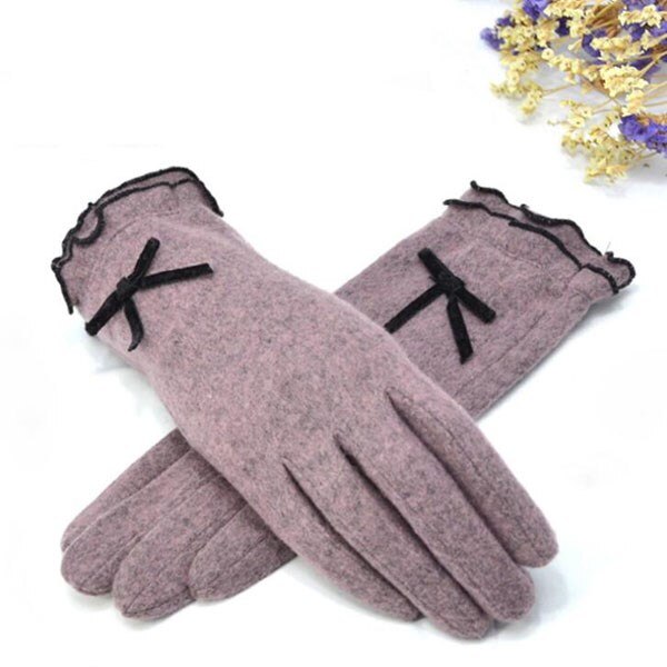 Autumn Winter Fashion Ladies Cashmere Gloves