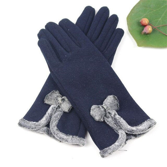Autumn Winter Fashion Ladies Cashmere Gloves