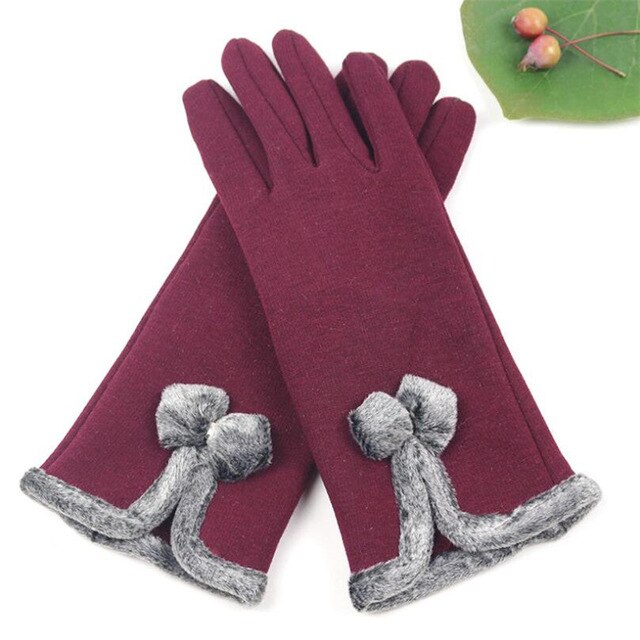 Autumn Winter Fashion Ladies Cashmere Gloves