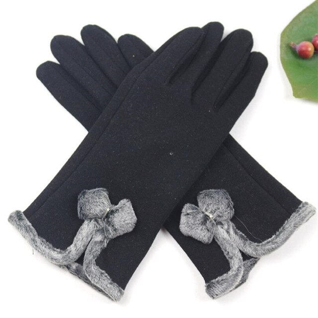 Autumn Winter Fashion Ladies Cashmere Gloves