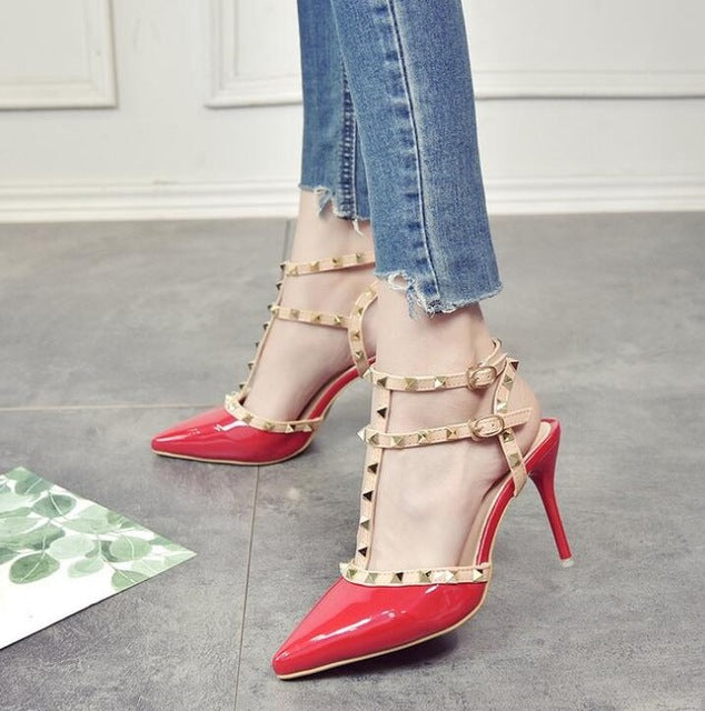 High-heeled shoes female pointed stiletto sexy