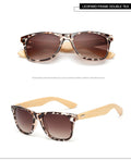 Wood Sunglasses square bamboo Handmade