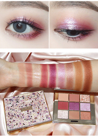Eyeshadow Palette 9 colors Matte Glitter