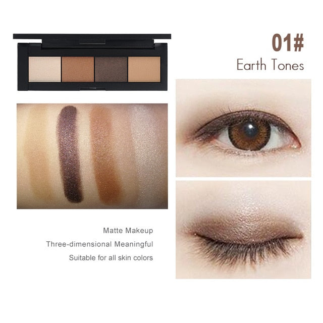 Nude Eyeshadow 4 Color Palette Make up Palette