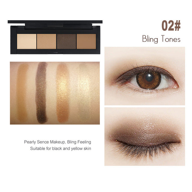 Nude Eyeshadow 4 Color Palette Make up Palette