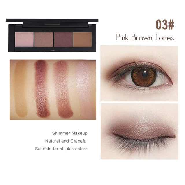 Nude Eyeshadow 4 Color Palette Make up Palette