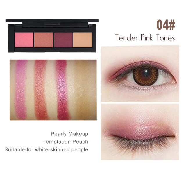 Nude Eyeshadow 4 Color Palette Make up Palette