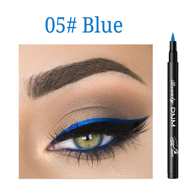Natural Waterproof Colorful Liquid Eyeliner